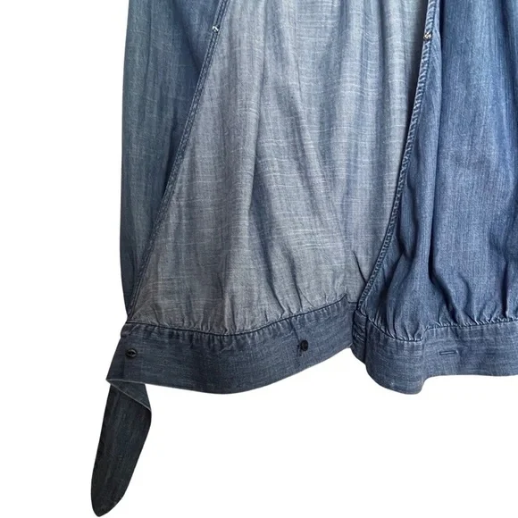 MADEWELL Wrap Chambray Denim Top - Picture 5 of 9